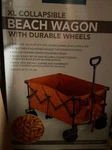 Bliss Hammocks 36 Collapsible Beach Wagon W/ Storage Bag 175 Lbs Capacity. Fixed Price $139.00.