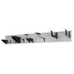 Garage Tool Storage Rack Grey Metal Pegboard Black Hook Set 8 In. X 64 W. Fixed Price $102.15.