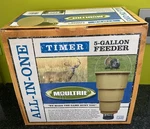 Moultrie 5 Gallon Feeder One With Timer Hanging. Fixed Price $54.99.