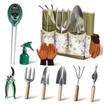 SET,10 Pcs Heavy Duty Gardening Hand With Soil Green. Fixed Price $39.16.