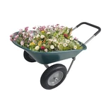 Elevon Dual-wheel Home Garden Yard Utility Wheelbarrow Cart With Built-in Stand. Fixed Price $113.07.