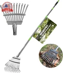 Workpro Rake, Small For Leaves With 72" Adjustable Long Handle, 11 Steel Ti. Fixed Price $32.06.