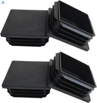4 Pack 2'' Inch End Cap Square Black Plastic Plug,tubing Post. Fixed Price $12.39.