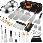 Misopily 35 Pieces Griddle Accessories Kit Flat Top Grill Tool Set With Spatulas. Fixed Price $112.03.