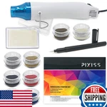 Embossing Kit With Heat Tool Bundle, Powders, Complete Start. Fixed Price $77.45.
