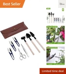 Bonsai Set 8 Pcs - Include Pruner, Fold Scissors, Mini Rake, Bud & Leaf Trimm.... Fixed Price $19.99.