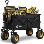 Sekey Beach Wagon, 9IN Sand Wheels, 600LB Foldable Cart, 200L Capacity. Fixed Price $176.06.