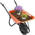 Vevor Electric Wheelbarrow Cart One 5 Cu Ft Powered Dump 330 Lbs. Fixed Price $426.99.