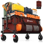Originsure 220L Collapsible Wagon Cart Foldable, 38" Extra Large Heavy Red. Fixed Price $90.54.