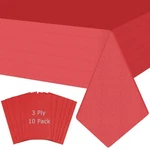 Swgieei Red Disposable Tablecloths 54"X108" For Rectangle Tables. Fixed Price $50.98.
