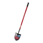 Bully Tools Point Shovel Round Steel Blade Reinforced Fiberglass Long Handle. Fixed Price $81.49.