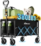 Collapsible Wagon Cart Foldable Beach With All-terrain Wheels 380 Lbs. Fixed Price $40.93.