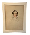 19TH Century English Water Color Portrait Of Gentleman By William Drummond. Fixed Price $300.00.