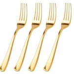 100 Pcs Gold Plastic Forks Heavy Duty Sturdy&durable Disposable 7.4INC.... Fixed Price $26.24.