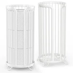 Bunoxea Toilet Paper Holder Stand, Freestanding, Organizer, White, 2-PACK, Minim. Fixed Price $49.48.