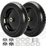 13" Flat Free Wheels Replacement For Gor Garden Cart Tires, 4.00-6 Solid Tire.... Fixed Price $48.50.