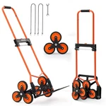 Vevor Stair Climbing Cart 120 Lbs Folding Trolley 6 Wheels & Ropes. Fixed Price $51.99.