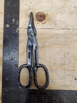 Vintage Tin Snips / Shears Lakeside 7" Duck Bill Forged Steel U.s.a.. Fixed Price $6.95.