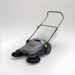 Vevor Walk-behind Hand Push Floor Sweeper 25.6" Width Gallon Waste Container. Fixed Price $95.97.