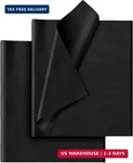 Hlonon Black Tissue Paper - 30 Sheets, 14 X 20 Inch, Gift Wrapping, Diy Crafts,. Fixed Price $8.11.