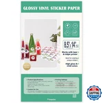 8.5X14 Removable Vinyl Sticker Paper, Waterproof, Legal Size, Inkjet/laser. Fixed Price $62.39.