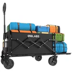 Golabs Collapsible Wagon Cart, 350LB Load, 100L Max Storage, Double Bearing. Fixed Price $68.15.