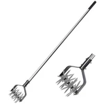 Baraystus Rotary Cultivator Garden Tool, Adjustable Hand Tiller, Long Black. Fixed Price $46.87.