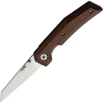 Woox Pure Linerlock Folding Knife D2 Tool Steel Blade Walnut Handle - BUKNF05001. Fixed Price $149.00.