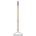 57 In. Wood Handle 16-TINE Bow Rake. Fixed Price $103.35.