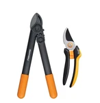 Fiskars Garden Hand Tool Set P121 Lopper Pruner Black Orange. Fixed Price $43.87.