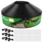 Kalolary Landscape Edging, 100FT X 4 Inch Tall Plastic Garden Lawn Bor.... Fixed Price $130.46.