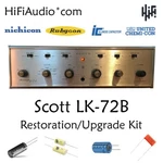Scott LK72-B Tube Amplifier Restoration Repair Service Rebuild Kit Fix Capacitor. Fixed Price $175.00.