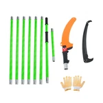 27 Feet Tree Pole Pruner Manual Branches Trimmer Garden Tools Green. Fixed Price $48.36.