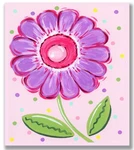 The Kids Room By Stupell Purple Flower With Polka Dots Rectangle Wall Plaque. Fixed Price $31.15.