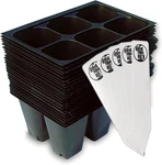 Seed Starter Trays, (24 - 6 (144 Cells), Black. Fixed Price $14.58.