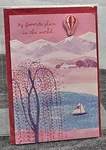 Valentines Day Greeting Card - My Favorite Place The World Hallmark 3D Pop Up. Fixed Price $9.39.