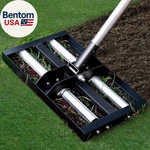 Leveling Rake With Aluminum Rollers, 17"X10" Levelawn Tool, Heavy-duty Stai. Fixed Price $66.28.