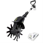 Sun Joe 24V Cordless Garden Tiller & Cultivator, 6" Dual Blades (for Parts). Fixed Price $70.87.