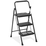 2/3 Step Ladder, Portable Foldable Stool With Wide Anti-slip Pedal, 800LBS. Fixed Price $61.10.
