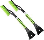 27" Car Snow Brush And Ice Scrapers For Windshield (2 Pack) Green. Fixed Price $19.95.
