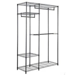 Portable Steel Closet Hanger Storage Rack Organizer - Color: Black. Fixed Price $218.84.