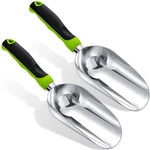 Pcs Soil Scoop 13.39 X 3.82 Inch Aluminum Transplanter Trowel Bend Proof Ga.... Fixed Price $26.85.