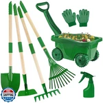 Duckura Kids Gardening Tools Set - 7PCS Wheelbarrow For. Fixed Price $70.98.