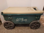 Ames Lawn Buddy - Rolling Garden Cart Seat Storage W/ Tray Green. Fixed Price $64.99.