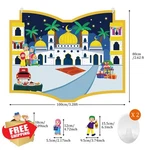 Cinrobiye Diy Ramadan Craft Kit Felt Mosque Moon Stars Eid. Fixed Price $27.99.