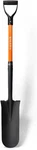 Koleiya 45-INCH Heavy Duty Orange Fiberglass Handle Drain Spade Shovel.sharp. Fixed Price $52.68.