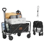Collapsible Folding Wagon, 2 Cu.ft Grass Cart With All-terrain 5IN Wheels,. Fixed Price $73.49.