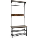 Coat Rack 4-IN-1 Hall Tree With Shoe Bench And Removable Hooks-coffee Color:. Fixed Price $100.47.