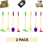 2PACK & Justforkids Garden Tool Set Toy Metal Spade 4PIECE Reduced Size. Fixed Price $42.99.