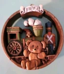 Vintage Ornament Hallmark Tree Trimmer Collection Nostalgia Toy Land 1977 3"DIA.. Fixed Price $14.99.